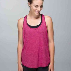 Lululemon 105 F Singlet - Heathered Bumble Berry